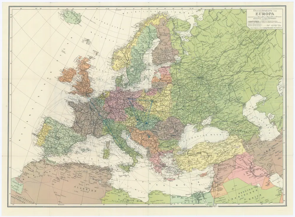 Übersichtskarte von Europa