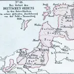 Das Gebiet des Deutschen Ordens in den Ostseeländern in seiner grössten Ausdehnung vor der Schl. v. Tannenberg 1410