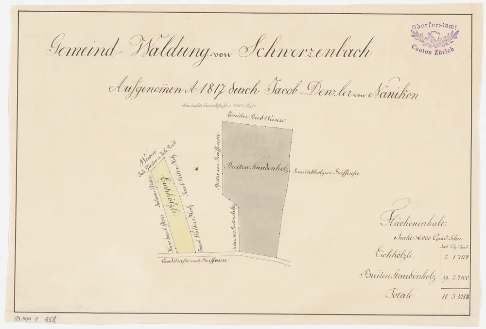 Schwerzenbach: Eich (Eichhölzli), Breitenstuden (Breiten Staudenholz); Grundrisse