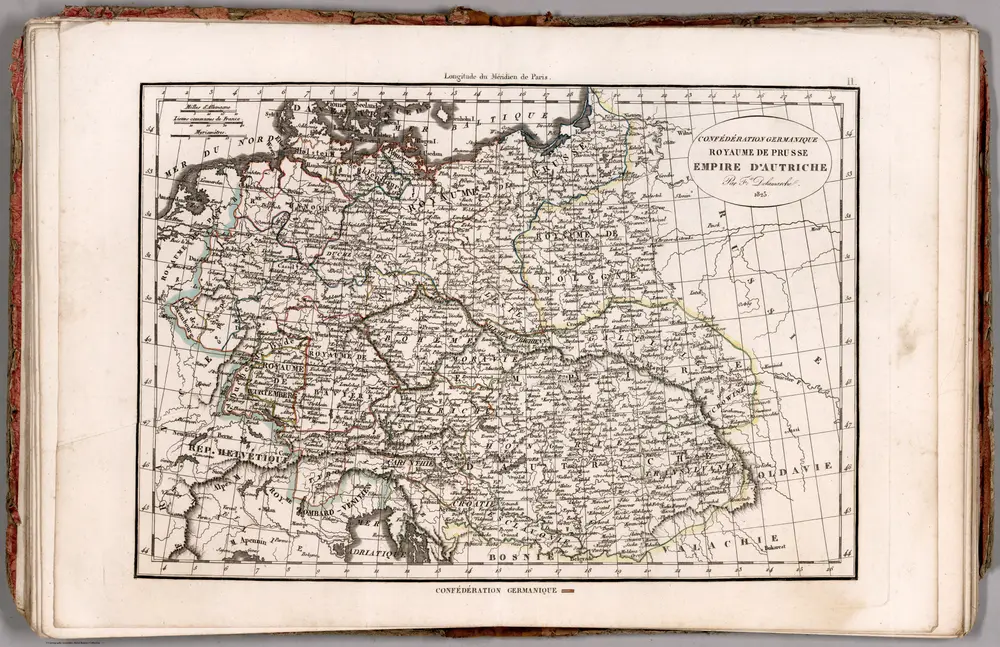 Confederation Germanique Royaume de Prusse Empire D'Autriche ... 1825.