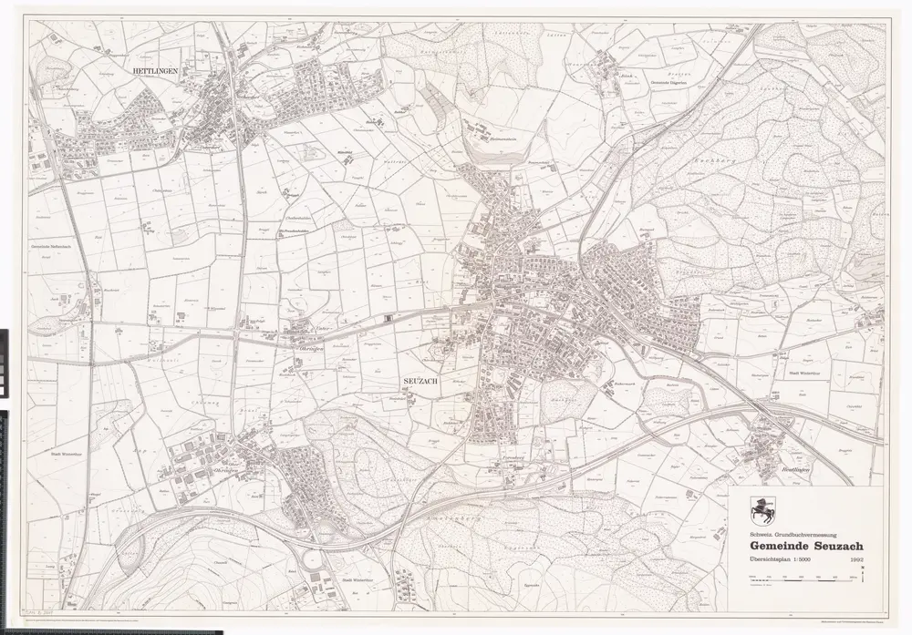 Seuzach: Gemeinde; Übersichtsplan (Schweizerische Grundbuchvermessung)