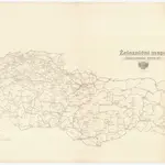 Železniční mapa Československé republiky