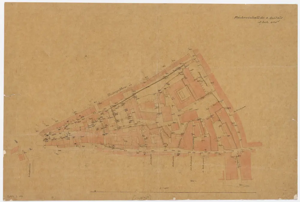 Altes Spital (Seilergraben, Niederdorfstrasse): Situationsplan