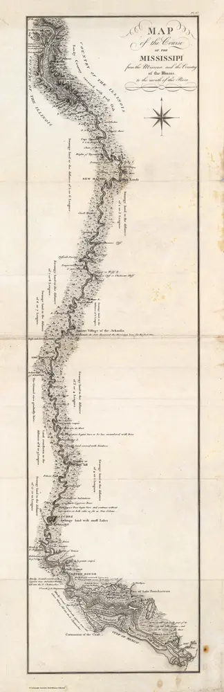 Map of the Course of The Mississippi from the Missouri.