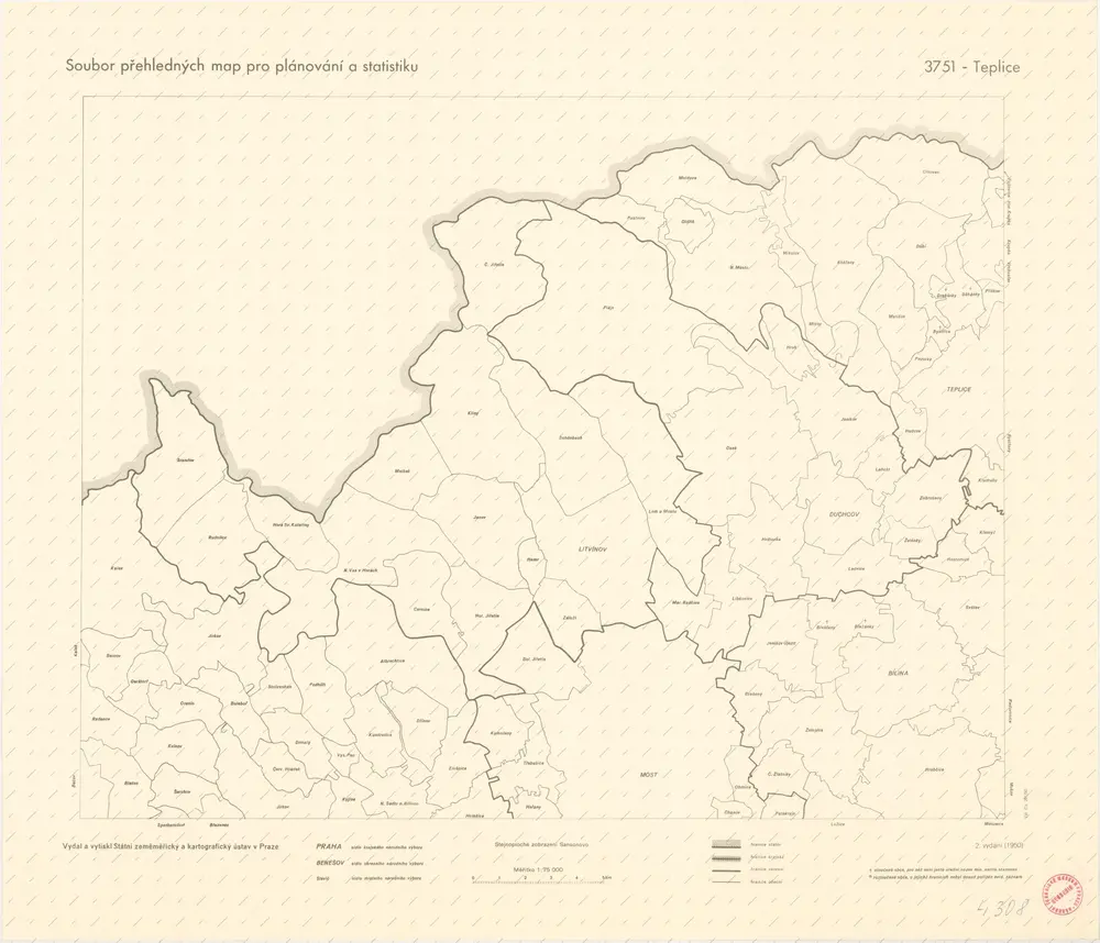 Soubor přehledných map pro plánování a statistiku: 3751 – Teplice