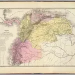 Mapa de Venezuela, N. Granada y Quito, 1819 y 1820.