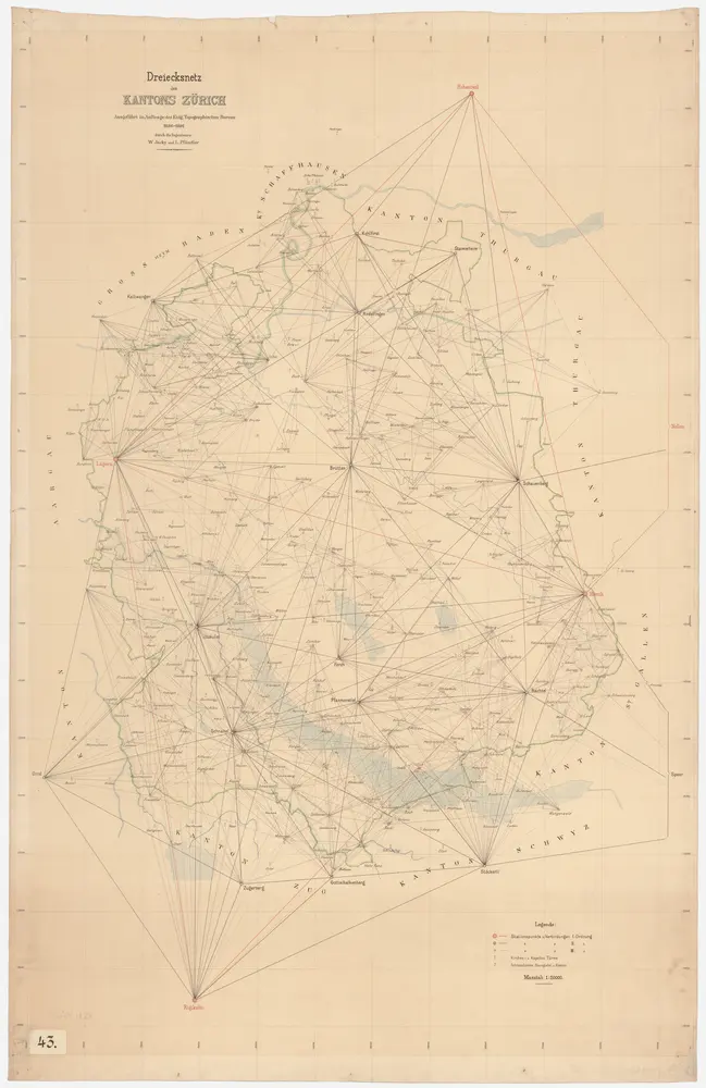Kanton Zürich: Trigonometrisches Netz I.-III. Ordnung