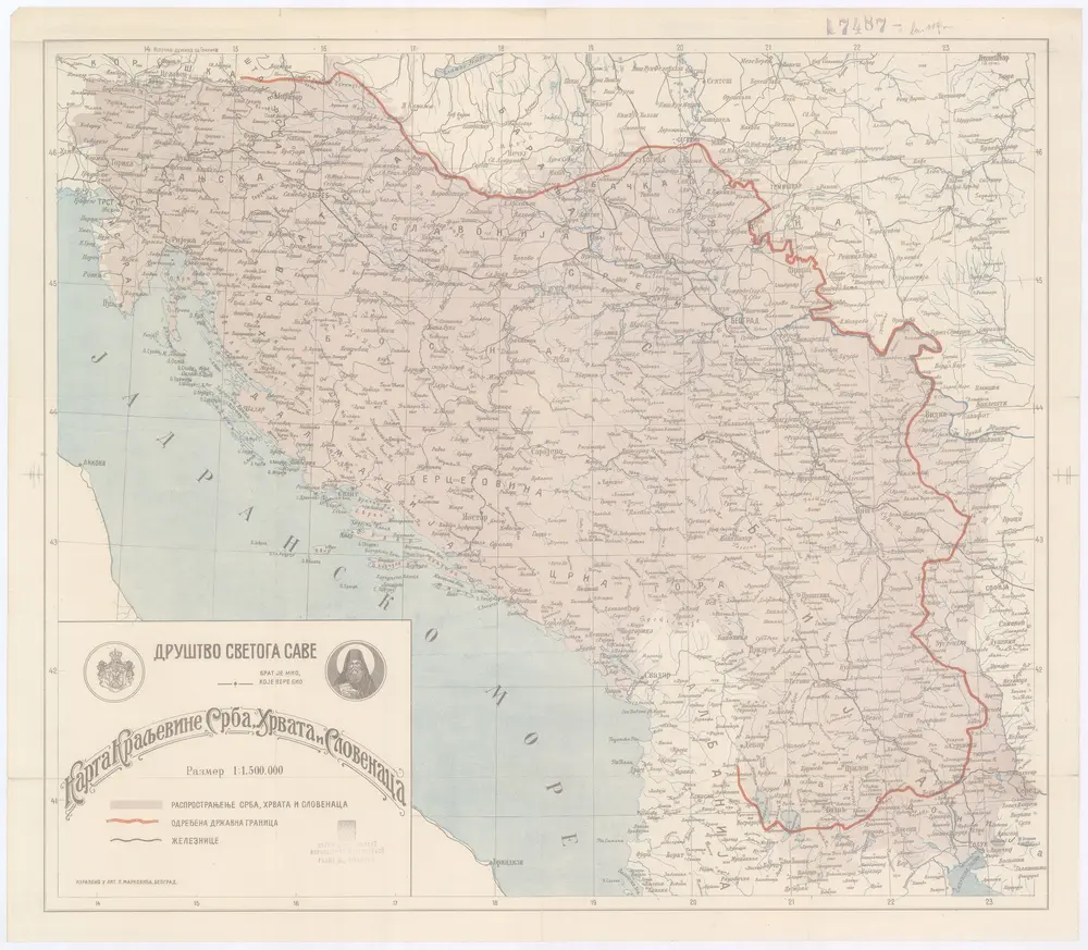 Karta Kraljevine Srba, Hrvata i Slovenaca