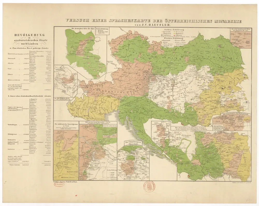 Versuch einer Sprachenkarte der Österreichischen Monarchie