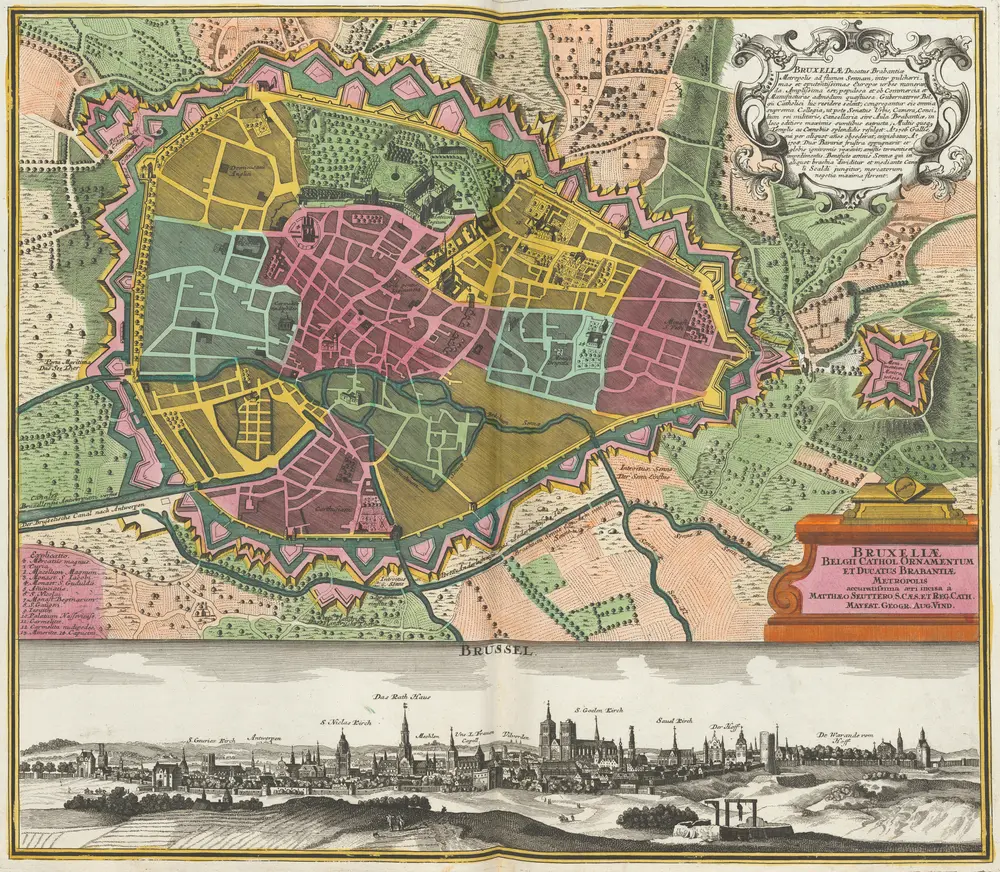 Bruxellae Ducatus Brabantiae Metropolis ad flumen Sennam [...] [Karte], in: [Atlas factice], S. 129.