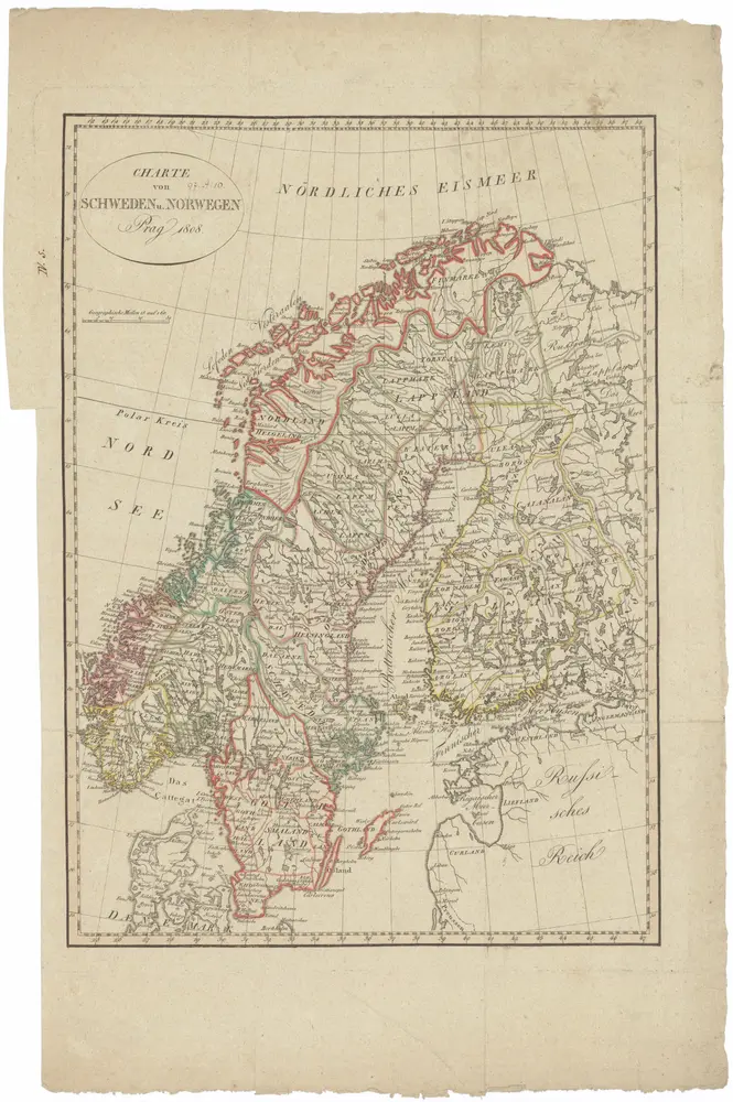 Charte von Schweden u. Norwegen