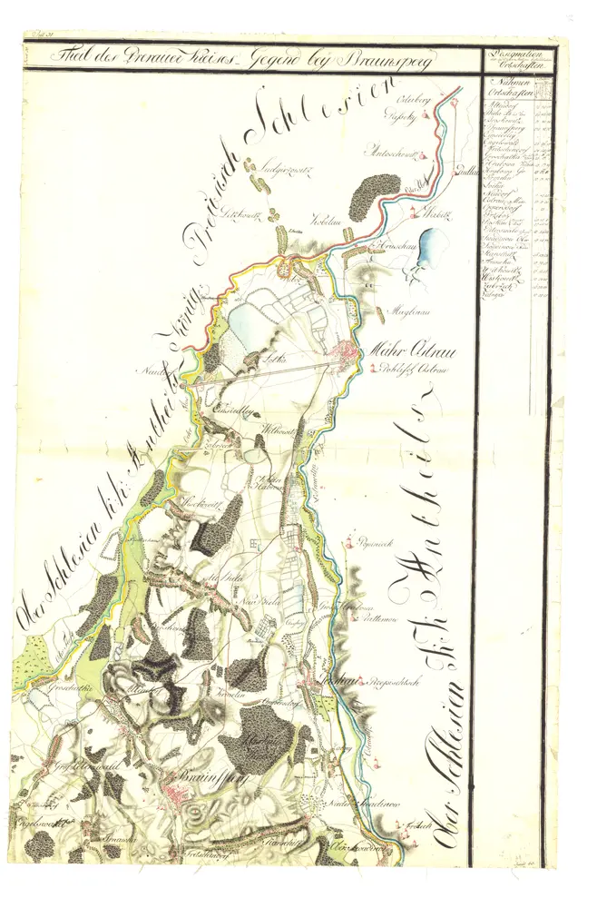 I. vojenské (josefské) mapování - Morava, mapový list č.31