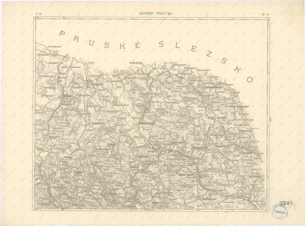 Podrobná místopisná mapa Království Českého