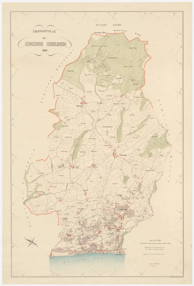 Herrliberg: Gemeinde; Übersichtsplan
