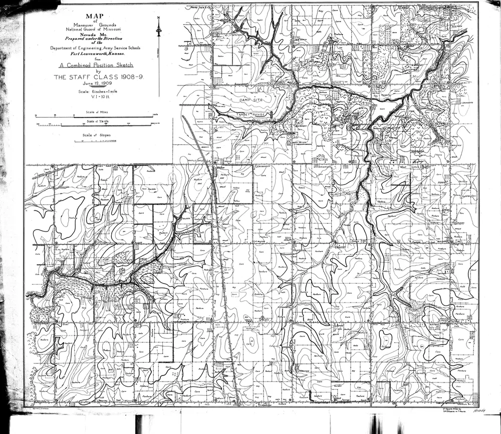 Map of Maneuver Grounds National Guard of Missouri