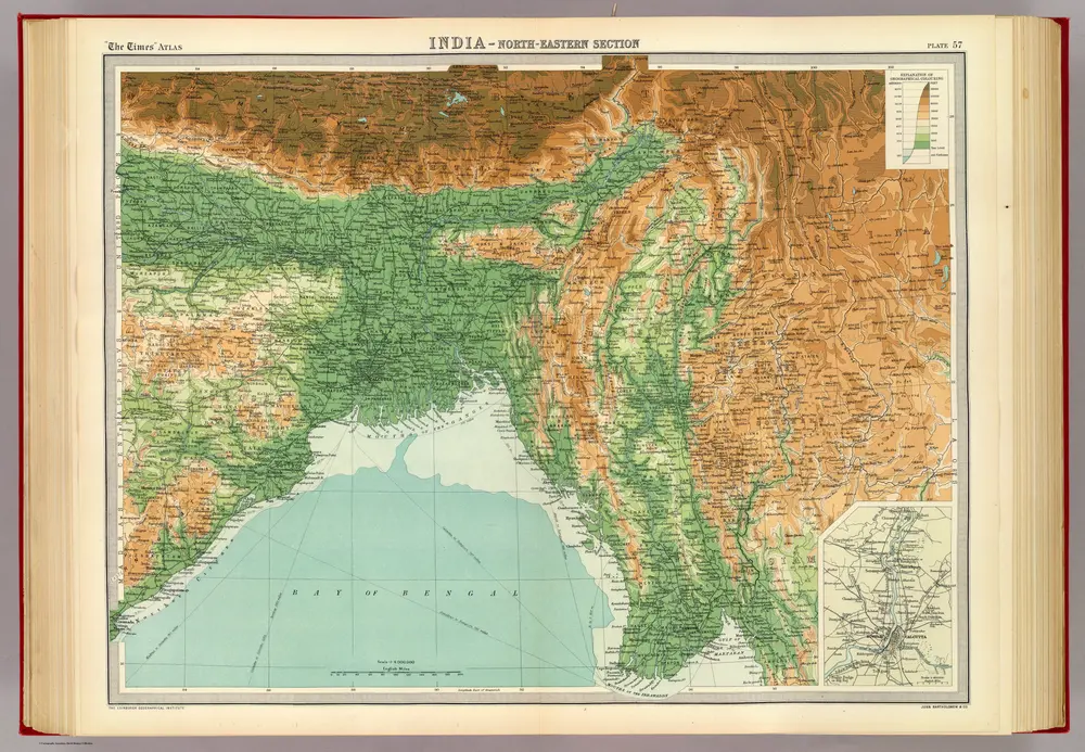 India - north-eastern section.