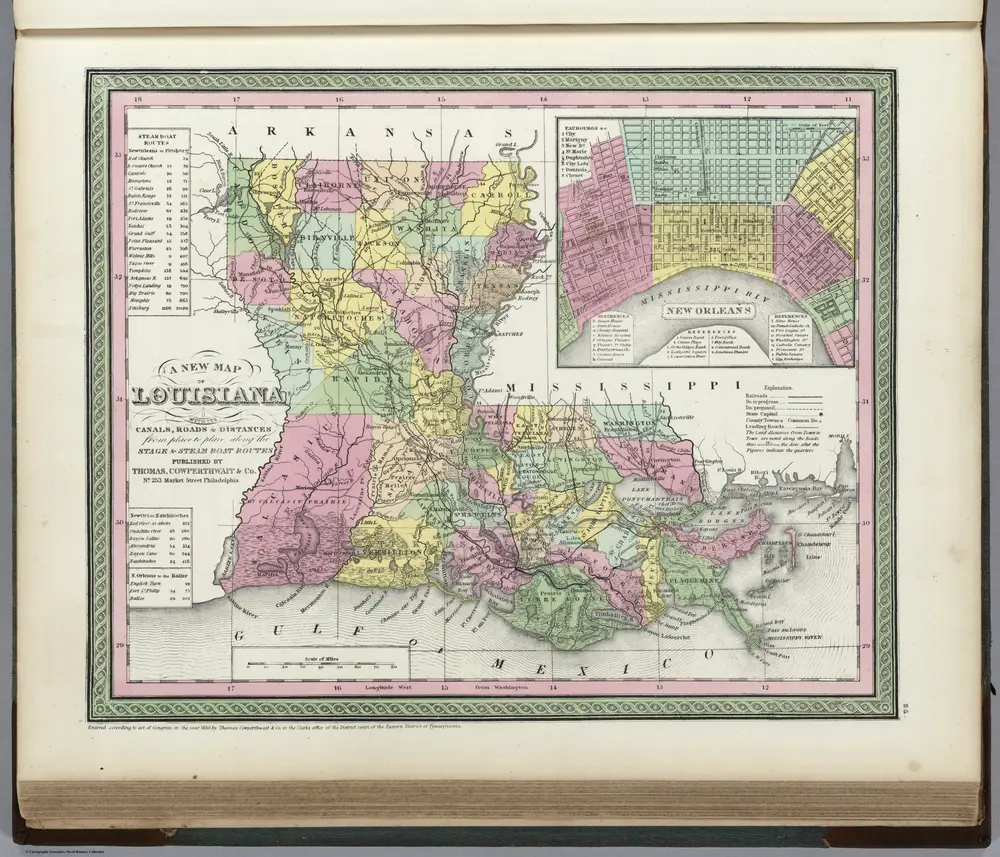 A new map of Louisiana