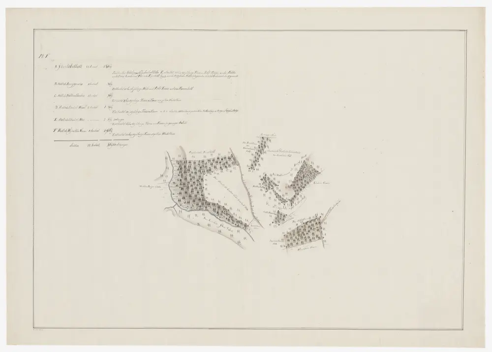 Weinfelden TG: Waldungen Ybentobel, ob Bruggenwies, ob Halters-Schachen, ob Scheuerli-Wiesen und ob Weierstein-Wiesen; Grundriss (Plan V)