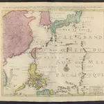 2 Partie de la nouvelle grande carte des Indes Orientales, contenant les Empires de la Chine & du Japon, les Isles Philippines, Couchin, & les Isles Marianes ...