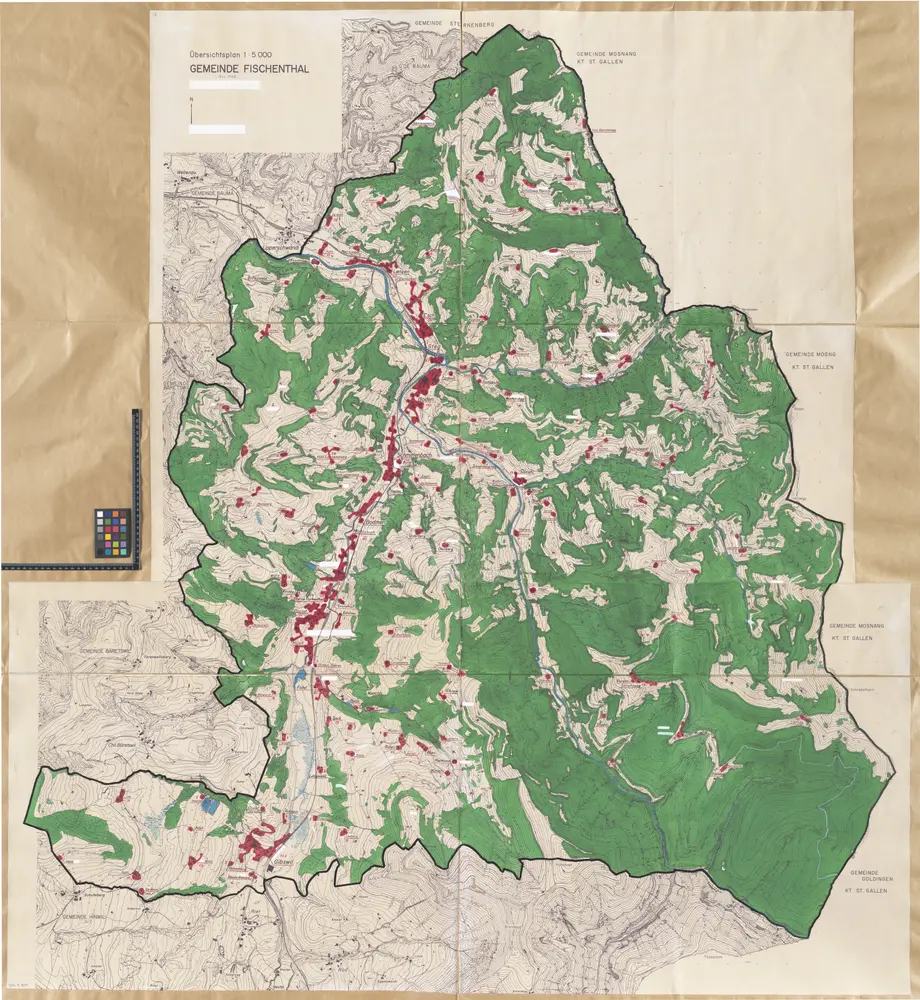 Fischenthal: Definition der Siedlungen für die eidgenössische Volkszählung am 01.12.1960; Siedlungskarte Nr. 53