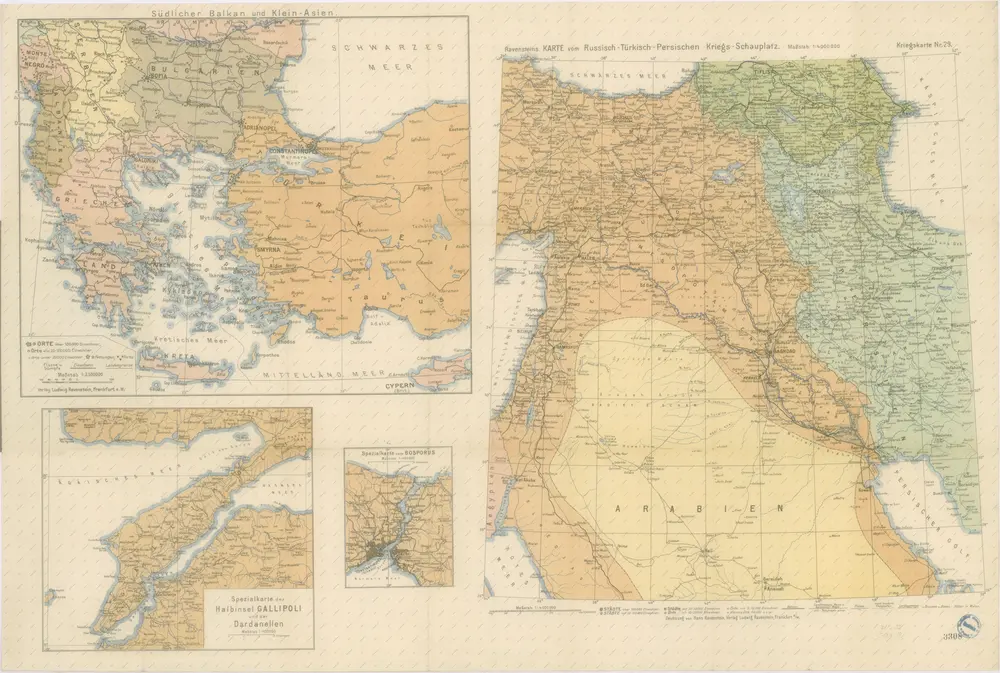 Südlichen Balkan und Klein Asien