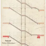 Kantonale Strafanstalt Oetenbach: Um- und Ausbau; Frauenabteilung, Saalbau, Treppe; Schnitt