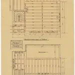 Stadel: Arbeitsschulgebäude, Balkenlage, Erdgeschoss und 1. Stock; Grundrisse (Nr. 4)