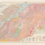 Geologische Kartenskizze der Alpen zwischen St. Gotthard & Montblanc