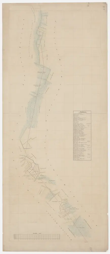 Grenze zwischen den Kantonen Zürich und Aargau bei Birmensdorf; Grundriss mit Eigentümerangaben (Blatt XII)