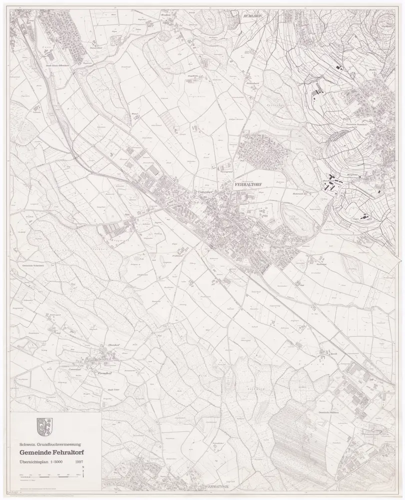 Fehraltorf: Gemeinde; Übersichtsplan (Schweizerische Grundbuchvermessung)