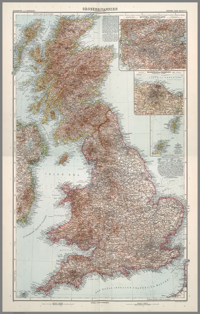 Composite Map:  Nr. 38.  Groszbritannien. ... von O. Koffmahn.