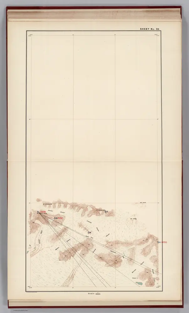 Sheet No. 24.  (Mt. St. Elias, Agassiz Glacier, Cascade Glacier, Seward Glacier, Marvine Glacier, Hayden Glacier).