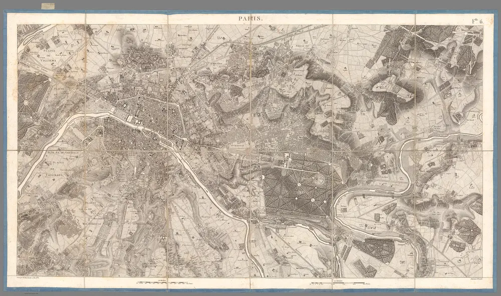 Sheet 6. Paris. Carte topographique des environs de Versailles, dite des Chasses impériales.