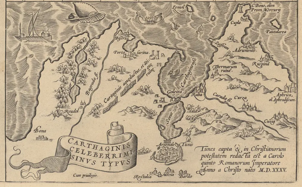 Carthaginis Celeberrimisinus Typus [Karte], in: Theatrum orbis terrarum, S. 412.