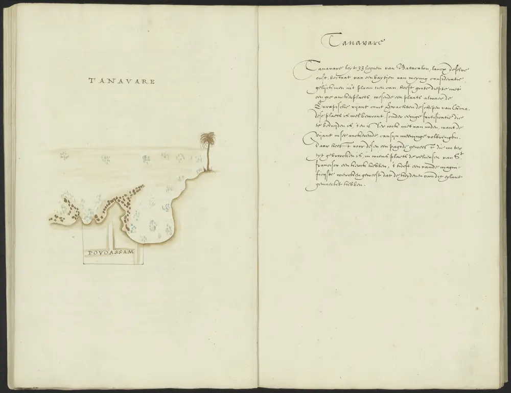 Plattegrond van het fort Manieravare