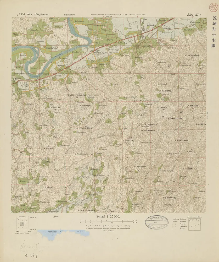 [Glempang] : hermeten in 1897-1898 (wegennet herzien in 1917) / Topografische Inrichting