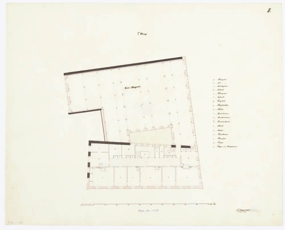 Salzhaus am Bellevue: 1. Stock; Grundriss