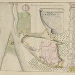 PLAN De RHOERORT par le Sieur Raynal Officier au Regiment Suisse de PLANTA de mesme que le projet du dit pour Rendre Ce poste ténable aux 200 hommes qui y sont ou aux volontaires qui y pouroient Estre Envoyés. Comme cet Endroit Est En trés mauvais Estat &c qu'il a bésoin d'estre Retranché 200 paisans feront cer ouvrage dans des mois a Raison cinquante toises cubes par jour.