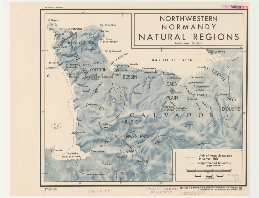 Northwestern Normandy : natural regions