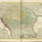 mapa z atlasu "Atlas compendiarius quinquaginta tabularum geographicarum Homannianarum :"