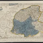 Kaart der doorbraken en overstrooming van Friesland op den 4 february 1825.