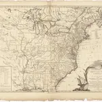 Carte des Etats-Unis d'Amérique, et du cours du Mississippi