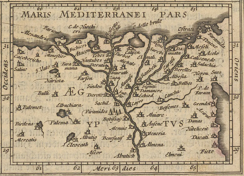 [Ägypten] [Karte], in: Atlas Minor, S. 378.