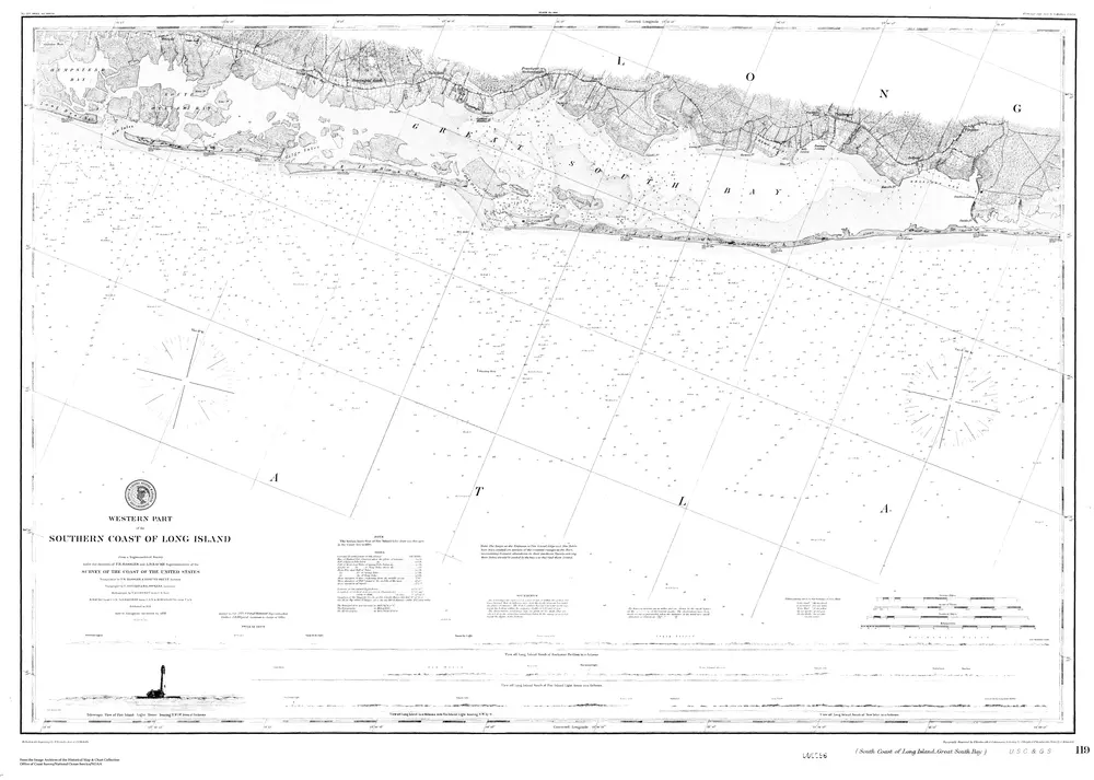 Navigation Chart of Western Part of the Southern Coast of Long Island