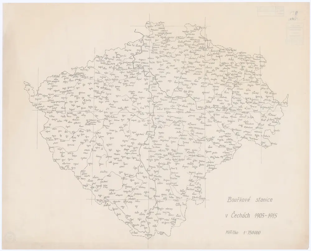 Bouřkové stanice v Čechách v Čechách 1905-1915