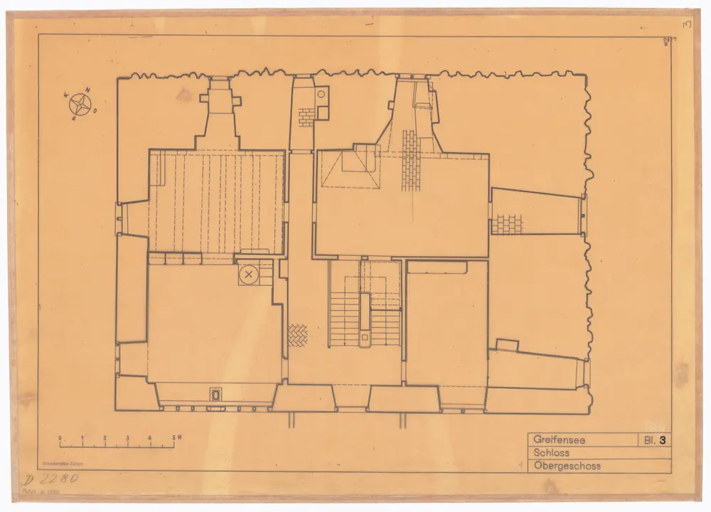 Schloss Greifensee: 1. Stock; Grundriss