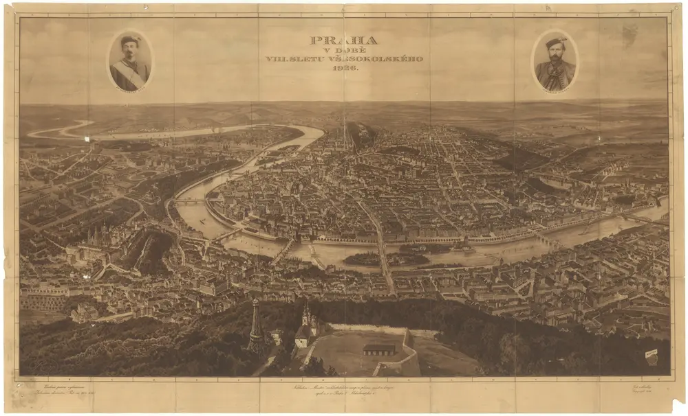 Praha v době 8. sletu všesokolského 1926