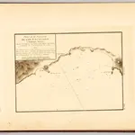 Plano de la ensenada de Los Escullos ò Mahomet Arraez, situado el castillo de San Felipe en la latitud N. de 36°. 48'. 00". y longitud de 4°. 15'. 10". al este de Cadiz