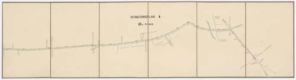 Pflegeanstalt Rheinau: Wasserversorgungsanlage; Situationsplan III