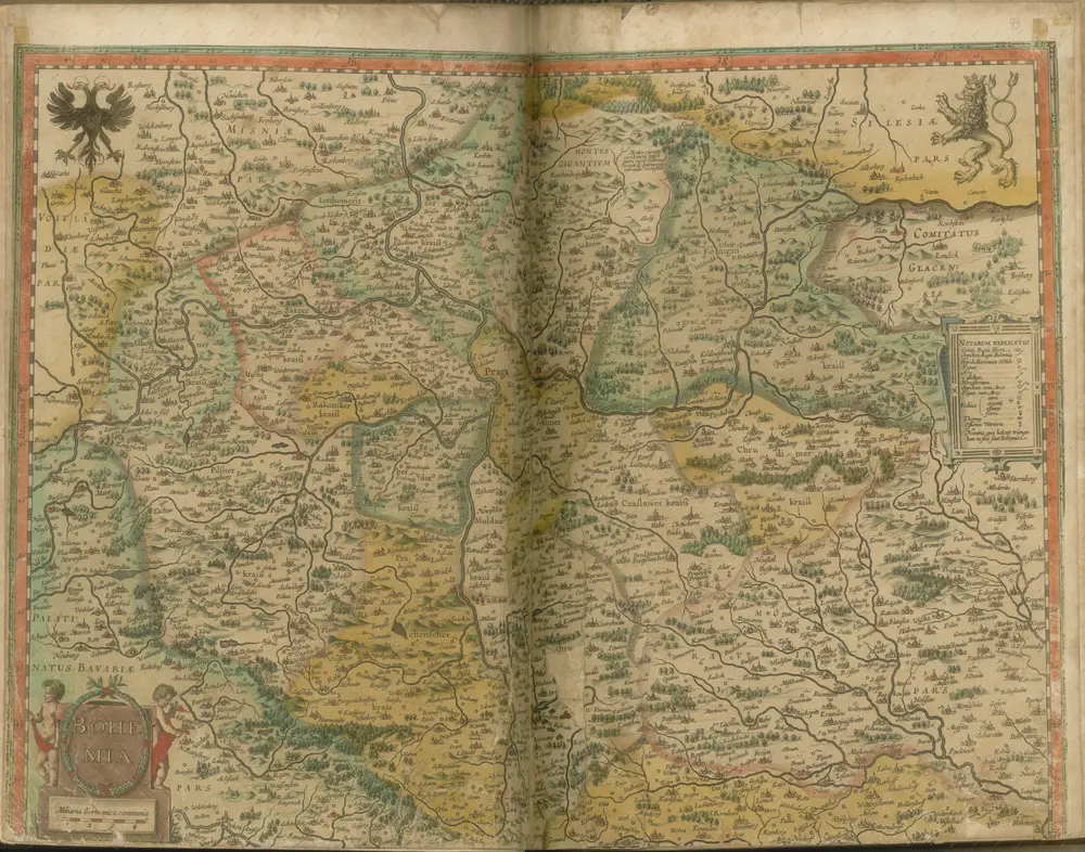 mapa z atlasu "Atlas Sive Cosmographicae Meditationes De Fabrica Mvndi Et Fabricati Figvra. Denuo auctos"